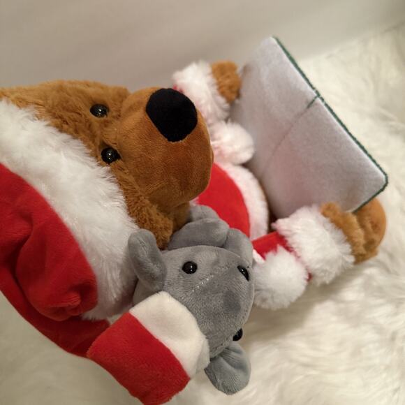 Animated Christmas Storytelling Bear & Mouse Twas the Night Before Christmas - Picture 10 of 10